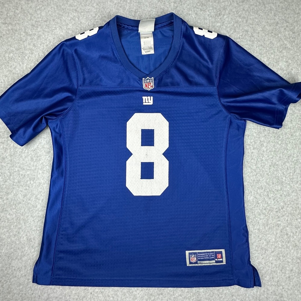 NFL Pro Line New York Giants Daniel Jones 8 Jersey Blue Youth Small S